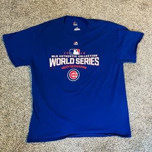 Men’s 2016 Chicago Cubs Blue World Series T-Shirt Size Large